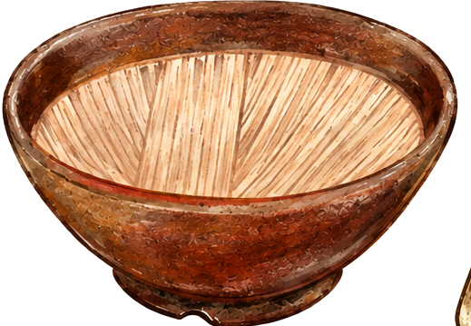 Sesame grinding bowl