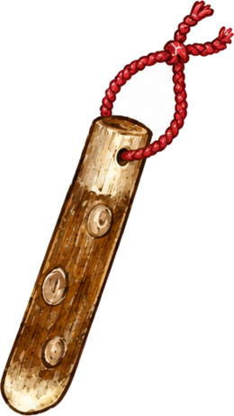 Wooden sesame pestle